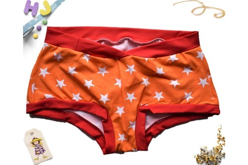 Buy XXL Boyshorts Orange Stars now using this page